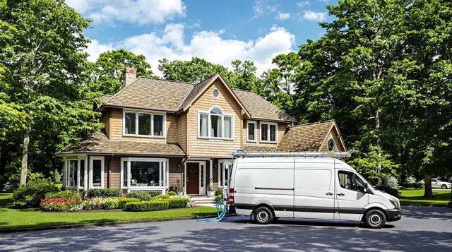 Monroe Dryer Vent Cleaning dryer vent cleaning crew working in Sandy Hook, CT