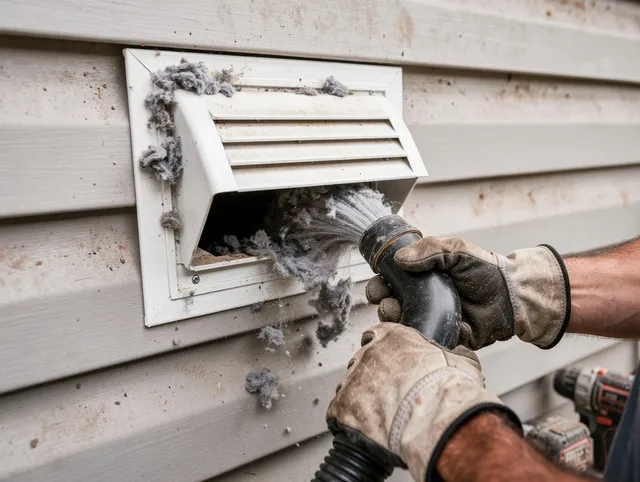 Professional dryer vent cleaning by Monroe Dryer Vent Cleaning in Monroe